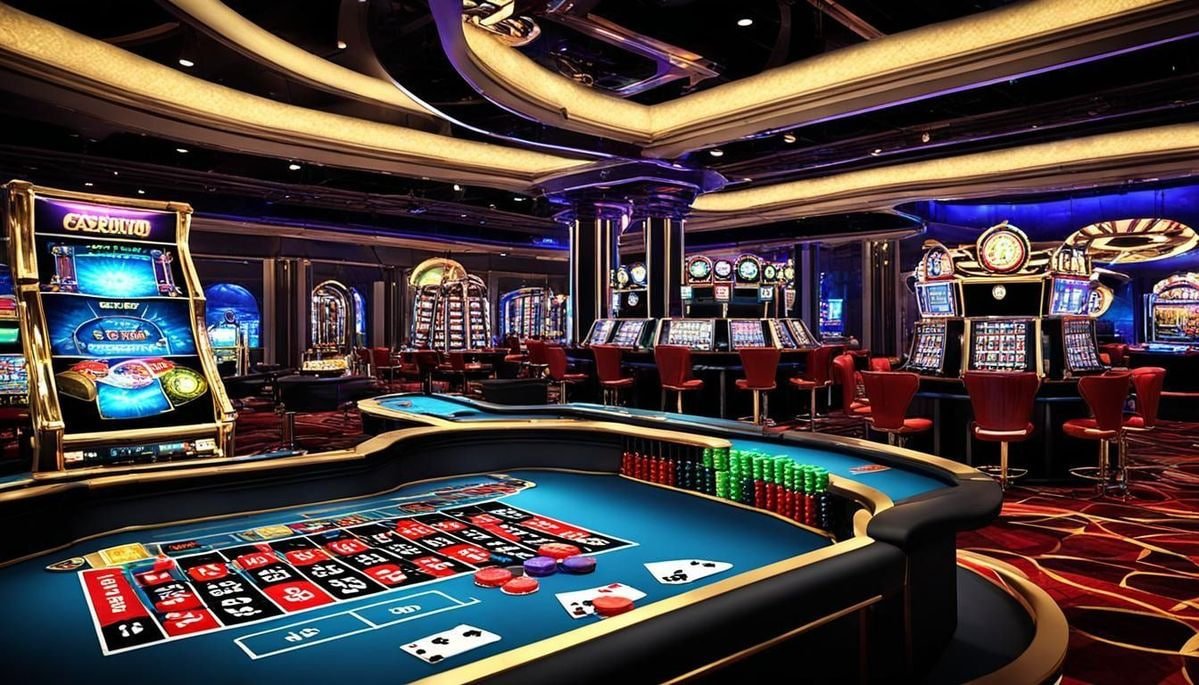 Live blackjack table showing dealer and cards in real-time streaming format